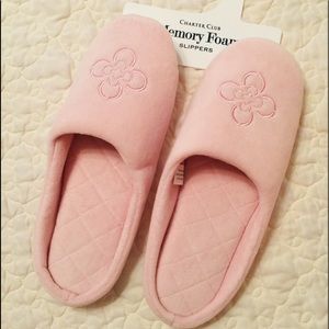 Charter Club Memory Foam House Slippers